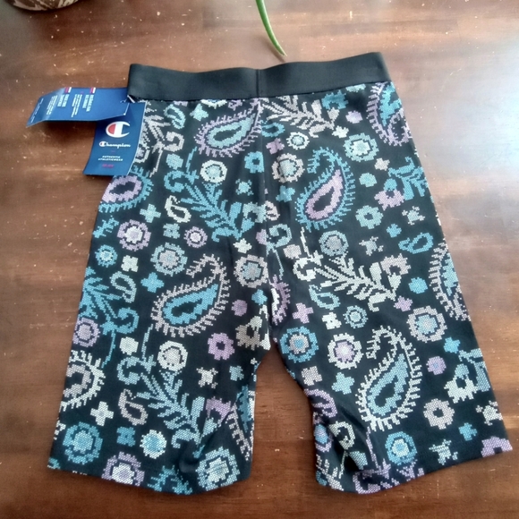 Champion Cross Stitch Pattern Authentic Bike Shorts Paisley Size XS - Picture 8 of 11